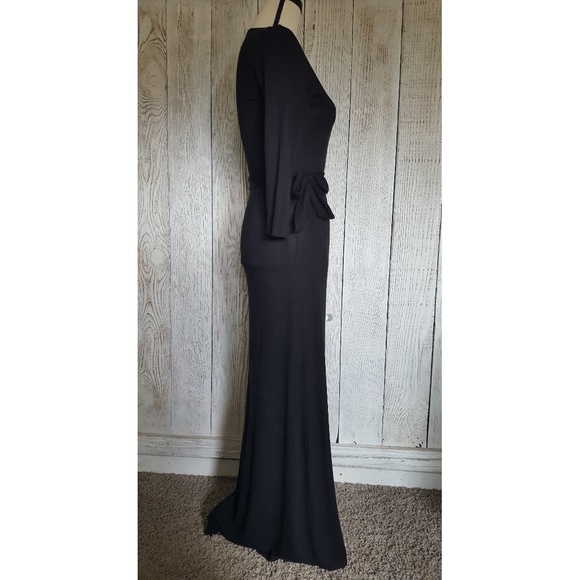 SOLD* 🖤Forever 21 Black Wrap Maxi Dress  | Small - Picture 5 of 8